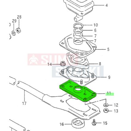 Suzuki Swift Sebváltókar tartó lemez 28190-60B00
