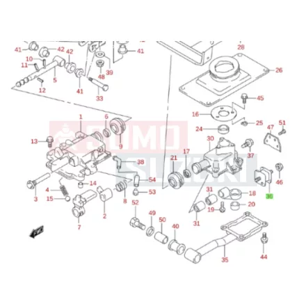 Suzuki Jimny 2018-ig sebváltó kulissza tartó gumibak gyári 29610-81A00