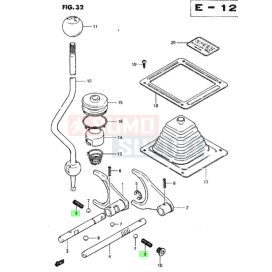 Suzuki Samurai rugó osztómű váltókarnál 29995-80050