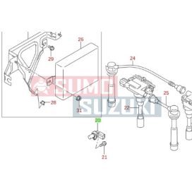   Suzuki Swift 2005->,SX4/S-Cross 2006->,Ignis,WR+,Jimny Crankshaft Position Sensor Assy 33220-63J00