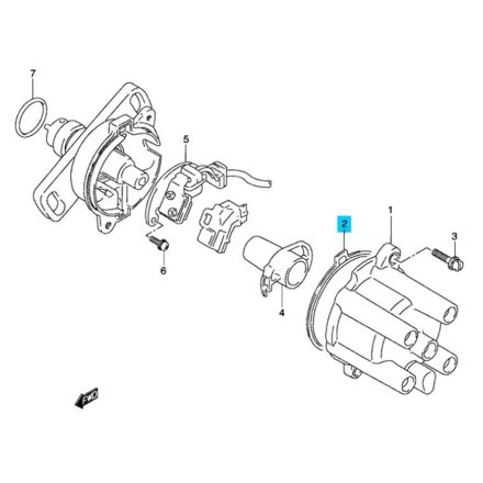 Suzuki Swift 1990-2003 Wagon R 1,0 Samurai 410, 413 Maruti osztófedél alatti tömítés 33324-86510