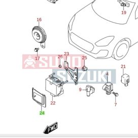   Suzuki Swift Sport 2016-> Front Radar Sensor Inner Cover (Original Suzuki) 33947-68R00