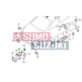  Suzuki Swift,Vitara,SX4/S-Cross 2016-> Front Radar Sensor Bracket Clip (Original Suzuki) 33949-73P00