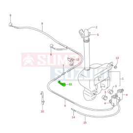 Suzuki Swift ablakmosó cső tartó patent 34935-60D00