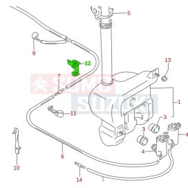 Suzuki Swift ablakmosó csó tartó patent 34935-60E00