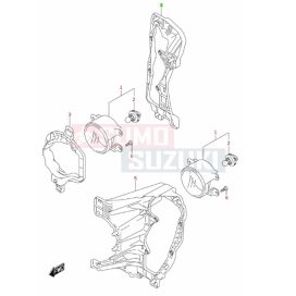   Suzuki Vitara 2018-tól nappali menetfény tartó jobb 35526-86R20