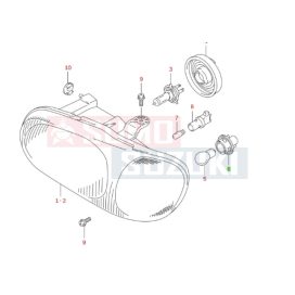 Suzuki Alto 2002-2006 helyzet jelző foglalat 35618M79G00