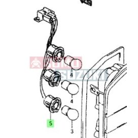   Suzuki Vitara SE416/419/420-Santana Models Rear Combination Lamp Socket (Original Suzuki) 35655-85C00