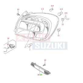   Suzuki Baleno 2015-> Rear Reflector Assy LH (Original Suzuki) 35970M55K01
