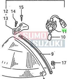   Suzuki Swift SF310/SF413/416 --1,2 Type Models Clearance Lamp Socket 36118-60B30