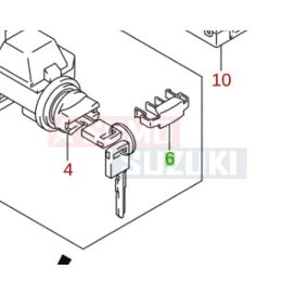   Suzuki SX4, Splash, Swift burkolat indító kulcs helyén gyári 37156-55L00