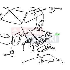   Suzuki Swift ajtókapcsoló kábel, Maruti 1 vezetékes 1990-96 37670-60A02-KÁBEL