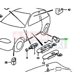   Suzuki Swift ajtókapcsoló kábel, Maruti 1 vezetékes 1990-96 37670-60A02-KÁBEL