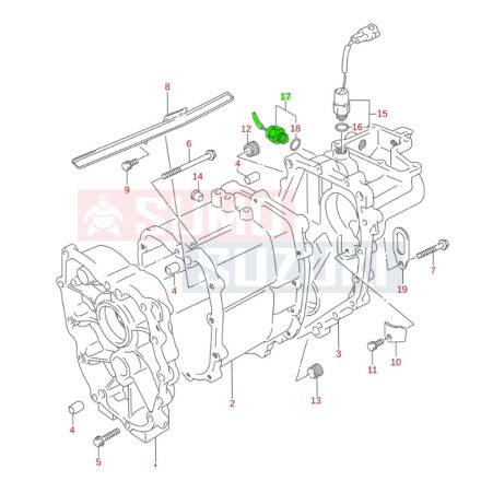 Suzuki Vitara SE416 4WD kapcsoló 37680-60A01 