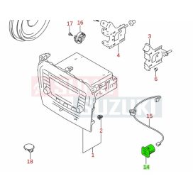 Suzuki USB csatlakozó 39105-54P00