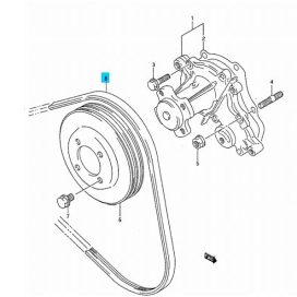 Suzuki Swift generátor szíj 3 bordás 17521-60B20