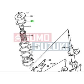 Suzuki Swift első spirálrugó felső gumi S-41211-60B00-E