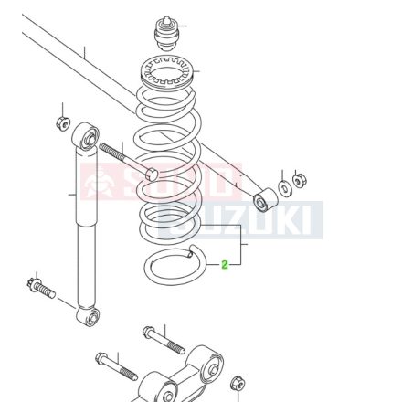 Suzuki Ignis hátsó spirál rugó védőcső 41341-86G00