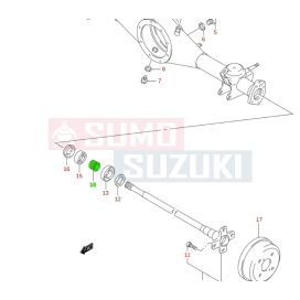 Suzuki WR+ 4WD hétsó féltengely alátét 43485-67000