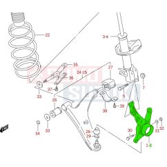 Suzuki Swift 1992-2004 csonkállvány bal első 45151-63BV0