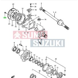 Suzuki Samurai futómű csavar (gyári) 45626-83000-E