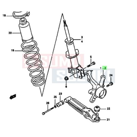 Suzuki WR+ JAPÁN csonkállvány bal első 46151-69D00