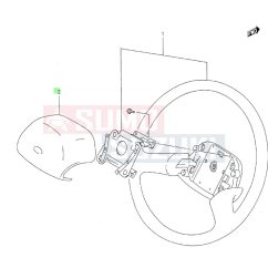 Suzuki Alto 1994-1998 kormány duda takaró 48121M70F10-5PK