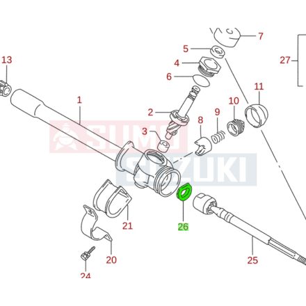 Suzuki kormányösszekötő rúd alátét Gyári 48841-82001-E