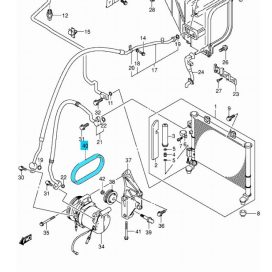   Suzuki Wagon R 1,3 (NEM VVT motoros) klíma szíj 49181-60A00
