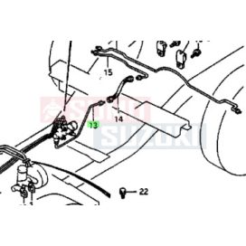 Suzuki Samurai SJ413 fékcső gyári 51360-70A00