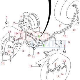 Suzuki Grand Vitara fékcső