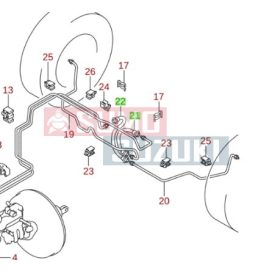   Suzuki Swift 2005-2010 hátsó gumi fékcső jobb S-51580-62J00-E