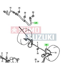   Suzuki Swift fékcső hátsó (gumi) 1,0 - 1,3 - 1,6  1990-2003 51590-60B00, 51590-60BB0