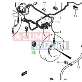 Suzuki fékcső tartó patent S-51761-60B00-E
