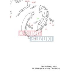   Suzuki Swift 1992-2004 fékpofa rugó felső Sedan Bosch rendszerhez 53231-80EC0
