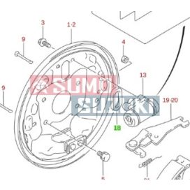 Suzuki Swift Fék alaplap gumigyűrű (GYÁRI) 53417-82030