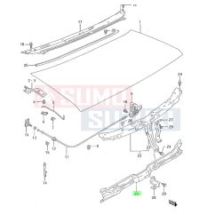 Suzuki Alto 1994-1998 kereszttartó első alsó 57121M70F00