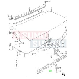 Suzuki Alto 1994-1998 kereszttartó első alsó 57121M70F00