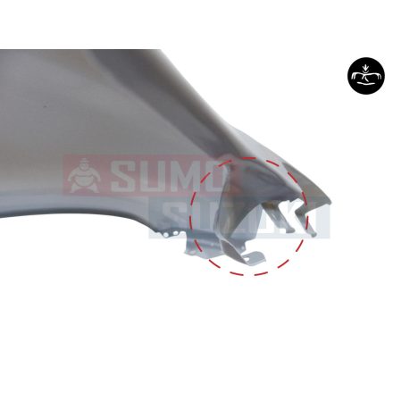 Suzuki Splash sárvédő bal sérült 57710-51K00