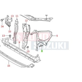   Suzuki Ignis 2003-2008 sárvédő tartó b. e. gyári 58133-86G00