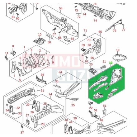 Suzuki Swift 2017-2024 doblemez bal első 58410-52R00