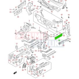   Suzuki SX4 S-Cross benzin sárvédő lemez darab bal oldal 59290-61M00