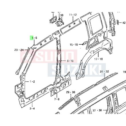 Suzuki Vitara SE416 A oszlop belső rész 63111-56B00