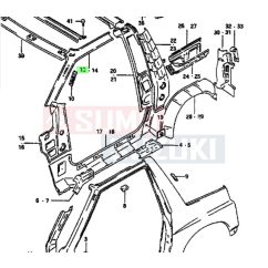   Suzuki Vitara SE416 A és B oszlop összekötő bal 63511-60A30