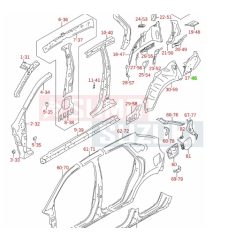   Suzuki Baleno 2016-> hátsó doblemez folytatás bal hátsó 63740M68P10