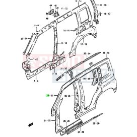 Suzuki Vitara SE416 A oszlop külső jobb 64110-56B00