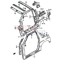 Suzuki Vitara SE416 tetőmerevítő középső 65110-60A00