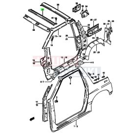 Suzuki Vitara SE416 tetőmerevítő középső 65110-60A00