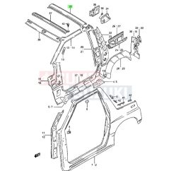 Suzuki Vitara SE416 B oszlop összekötő 65120-60A10