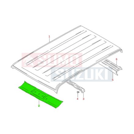 Suzuki Vitara SE416 tetőlemez merevítő 65130-61A20